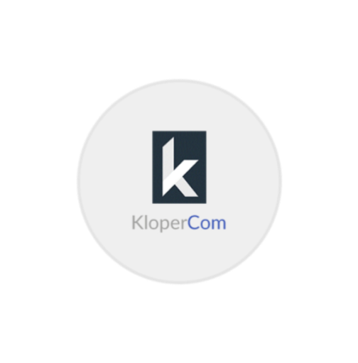 klopercom logotyp